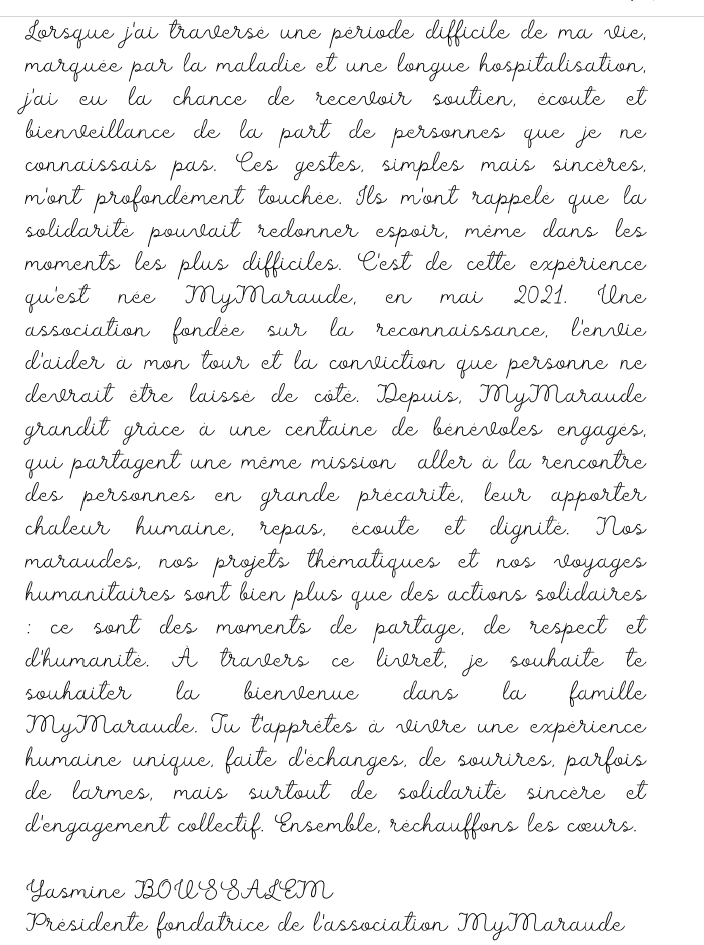 Mot de la présidente - Yasmine Boussalem